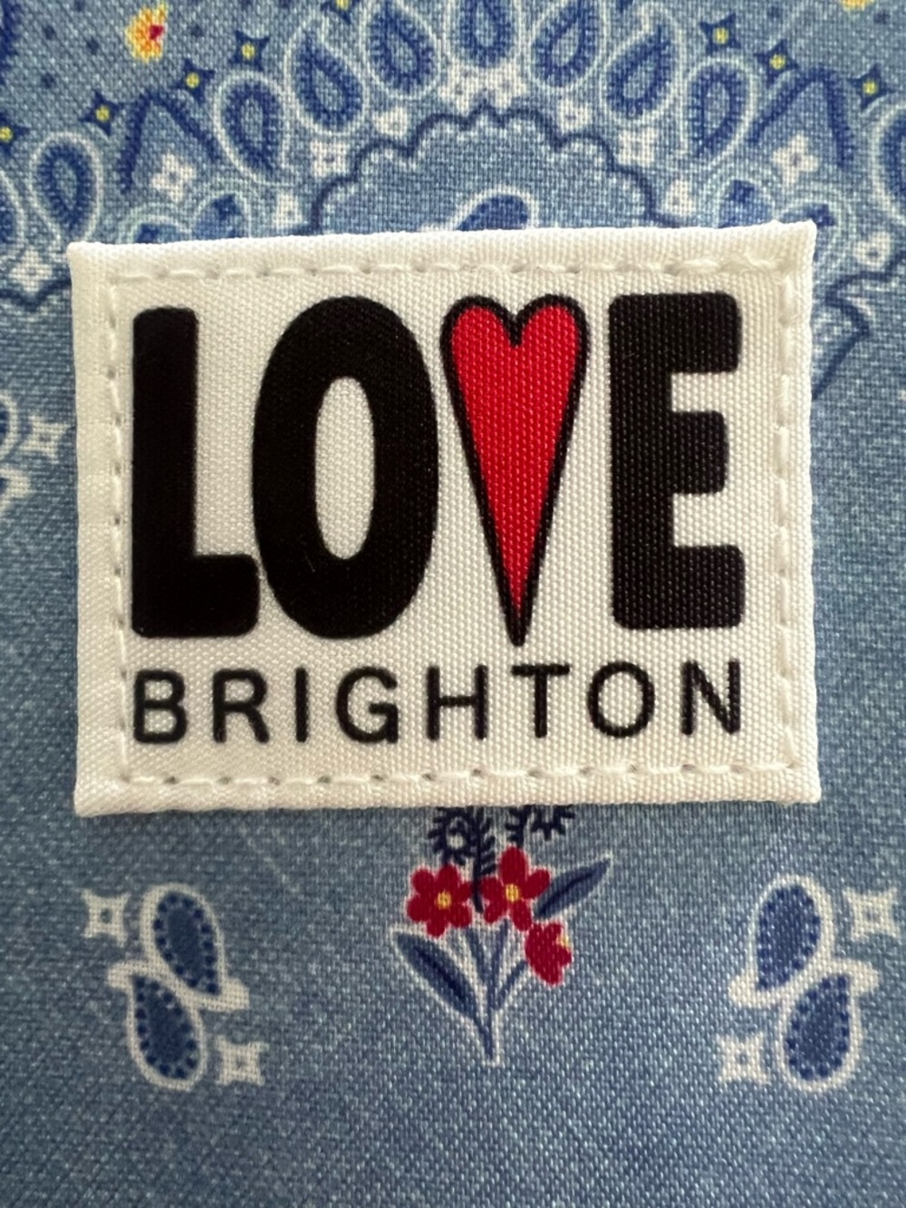 Brighton LOVE Floral Blue Backpack - Light Blue